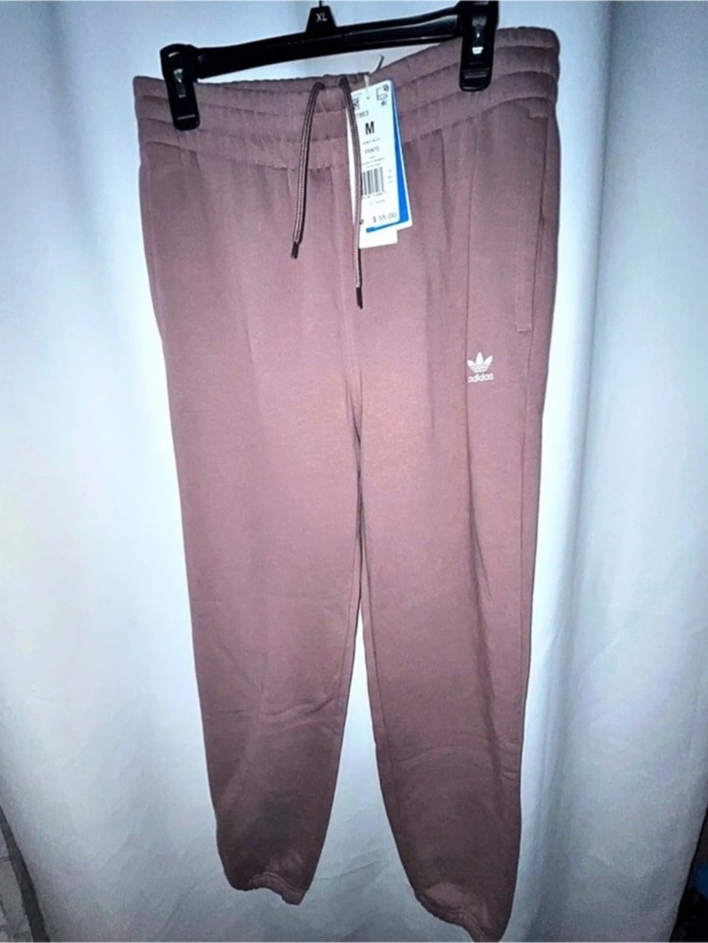 Adidas Originals Adicolor Essentials Fleece Joggers Wonder Oxide Mauve Size M - Picture 6 of 6